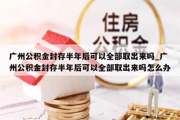 广州公积金封存半年后可以全部取出来吗_广州公积金封存半年后可以全部取出来吗怎么办