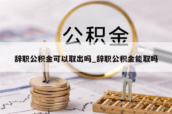 辞职公积金可以取出吗_辞职公积金能取吗