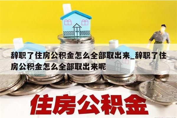 辞职了住房公积金怎么全部取出来_辞职了住房公积金怎么全部取出来呢