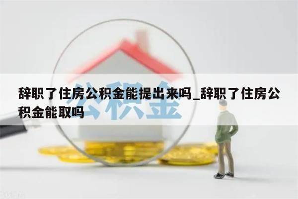 辞职了住房公积金能提出来吗_辞职了住房公积金能取吗