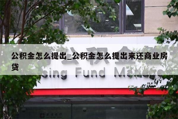 公积金怎么提出_公积金怎么提出来还商业房贷