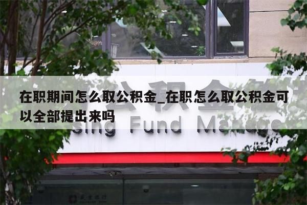 在职期间怎么取公积金_在职怎么取公积金可以全部提出来吗