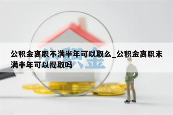 公积金离职不满半年可以取么_公积金离职未满半年可以提取吗