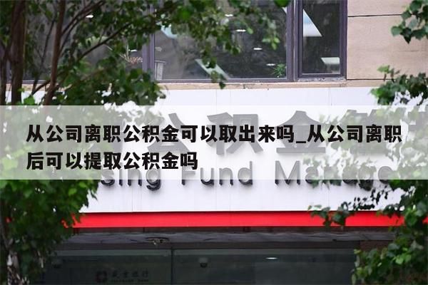 从公司离职公积金可以取出来吗_从公司离职后可以提取公积金吗