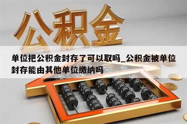 单位把公积金封存了可以取吗_公积金被单位封存能由其他单位缴纳吗