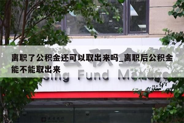 离职了公积金还可以取出来吗_离职后公积金能不能取出来