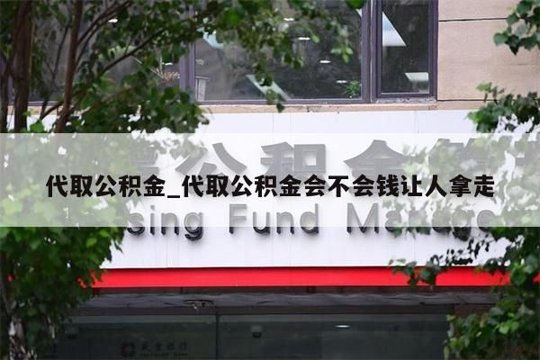 代取公积金_代取公积金会不会钱让人拿走